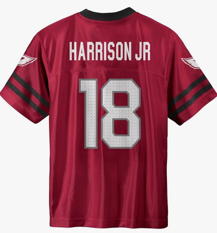 Marvin Harrison Jr. Arizona Cardinals #18 Youth 4-18 Red Home Jersey